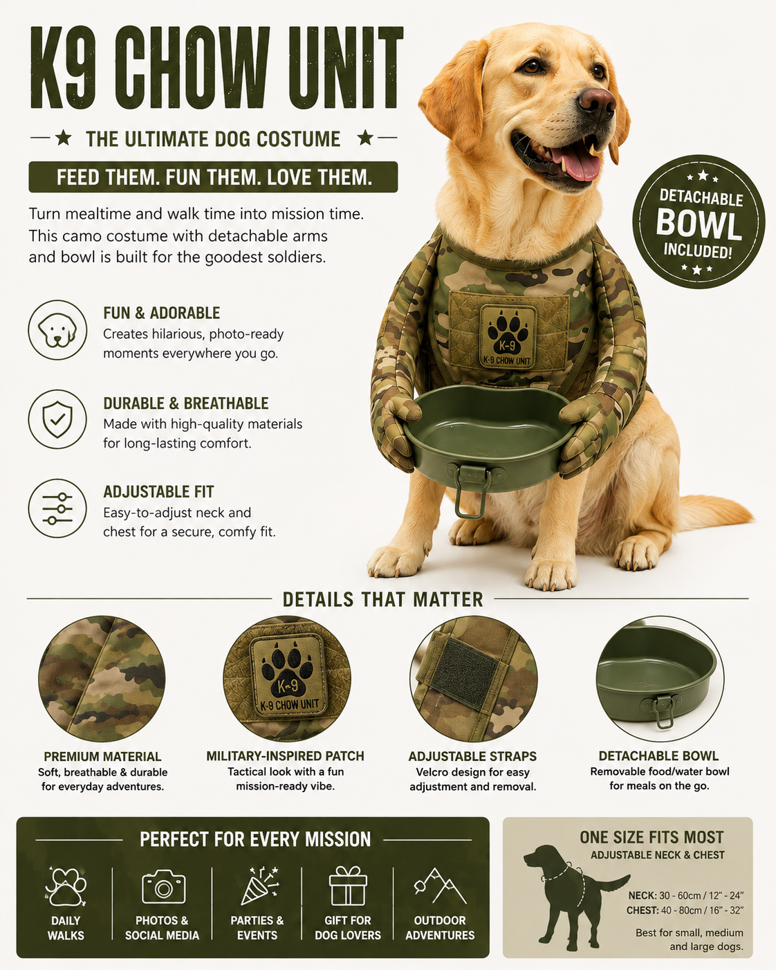 K9 Carry Dog Costume